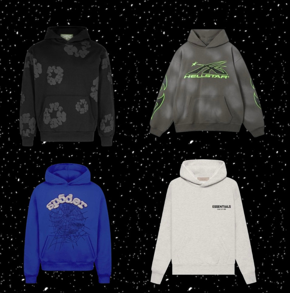 pack proveedores de ropa ( Essentials, Hellstar, Denim Tears, Sp5der)